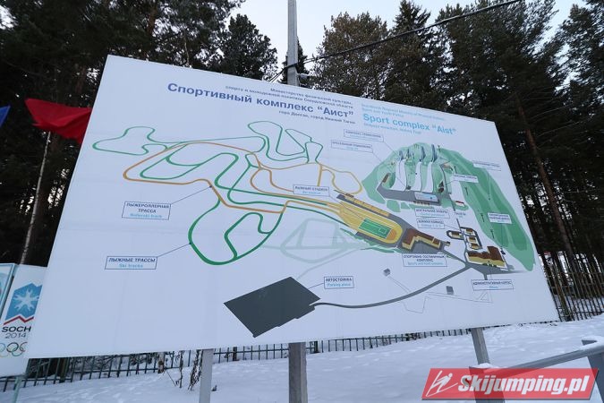 020 Mapa kompleksu skoczni narciarskich